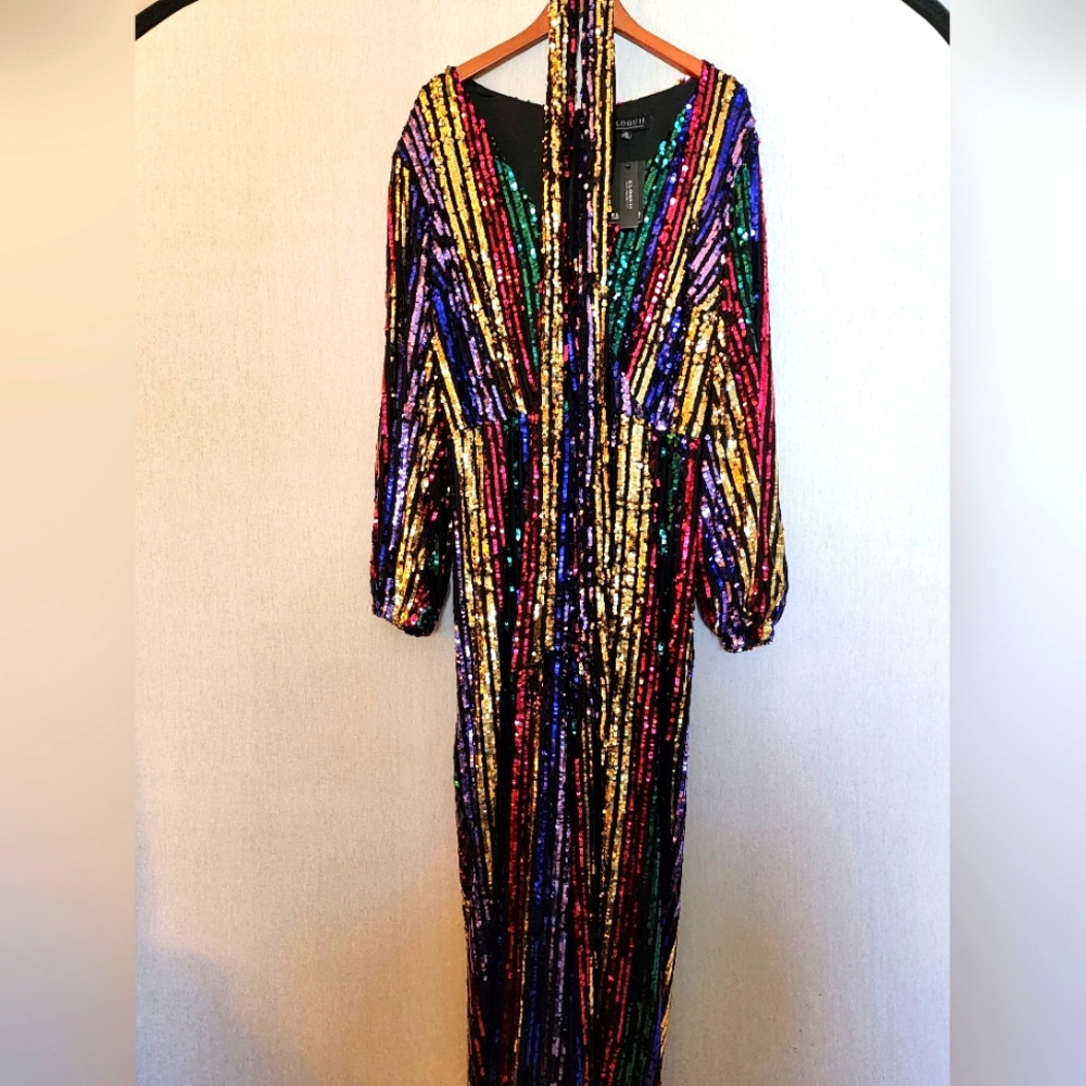 Eloquii sequins jumpsuit